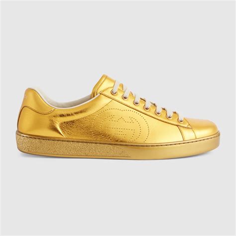 gold gucci mens shoes|Gucci gold sneakers.